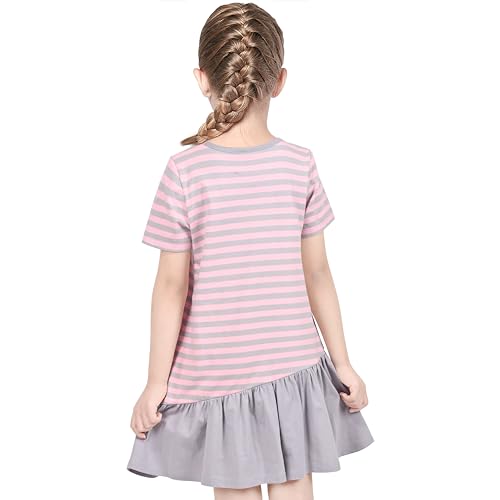 Image of Sunny Fashion Girls Dress Easter Bunny Ears Headband Egg Hunt Size 3-8