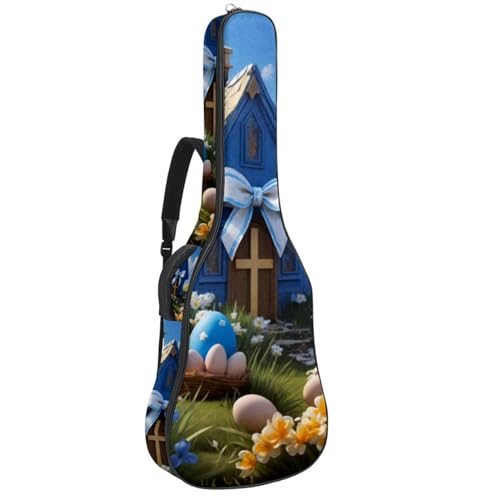 Sac de transport pour guitare acoustique bleu et imperméable pour modèle 40/41 pouces