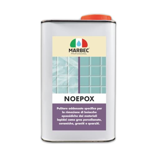 Marbec Noepox 1Lt Detergente Addensato Specifico Per Rimuovere Residui E Macchie Di Boiacche Epossidiche Su Gres, Ceramiche, Graniti E Quarziti.