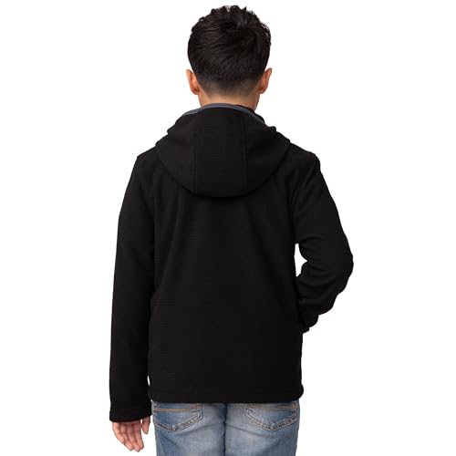 Free Country Boys Fleece Jacket Hoodie Warm Soft Lined Full-Zip Sweatshirt Kids Outwear Hooded Jackets for Boys - Brick3