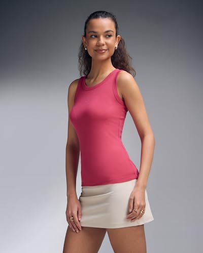 Image of Women's Ultra-Lightweight Ribbed Tank Top | Micromodal & Micropolyester Blend, Sleeveless Crew Neck, Regular Fit for Training, Travel & All-Day Casual Wear (XW2004)