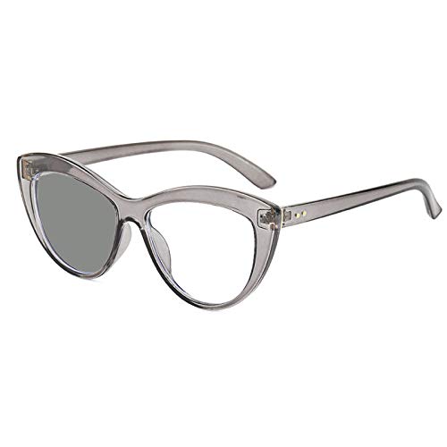 Photochromic Cat-Eye Reading Glasses 2.0x Gray