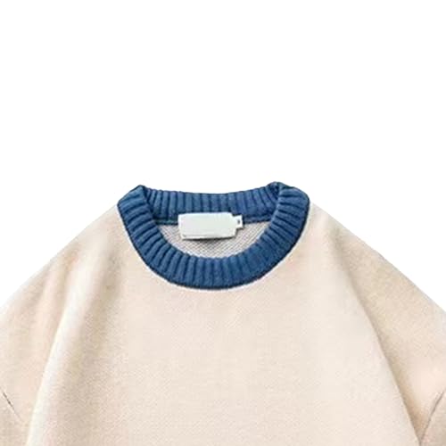 Men's Patterned Sweater Male Crewneck Casual Knitted Pullover Men Long Sleeve Printing Color Sweaters Tops3