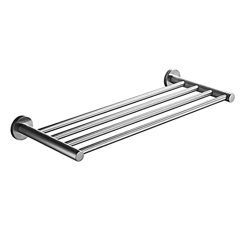 Porte-serviettes en acier inoxydable de 60 cm de long avec fixation murale