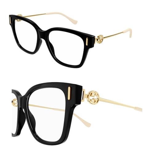 Gucci GG1204O Designer Fashion Eyeglasses Stylish Square Frame Eyewear with Luxury eSHADES Kit - Embrace Sophistication and Elegance