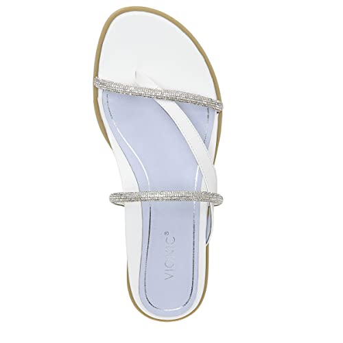 Vionic Women's Citrine Prism Flat Comfort Sandal- Supportive Slide Walking Sandals That Includes an Orthotic Insole and Cushioned Outsole for Arch Support, Medium and Wide Widths3