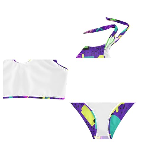 Image of Boccsty Cute Crab Red Blue Girls Swimsuits Kids Bikini Sets 2 Pcs Bathing Suit for 3T