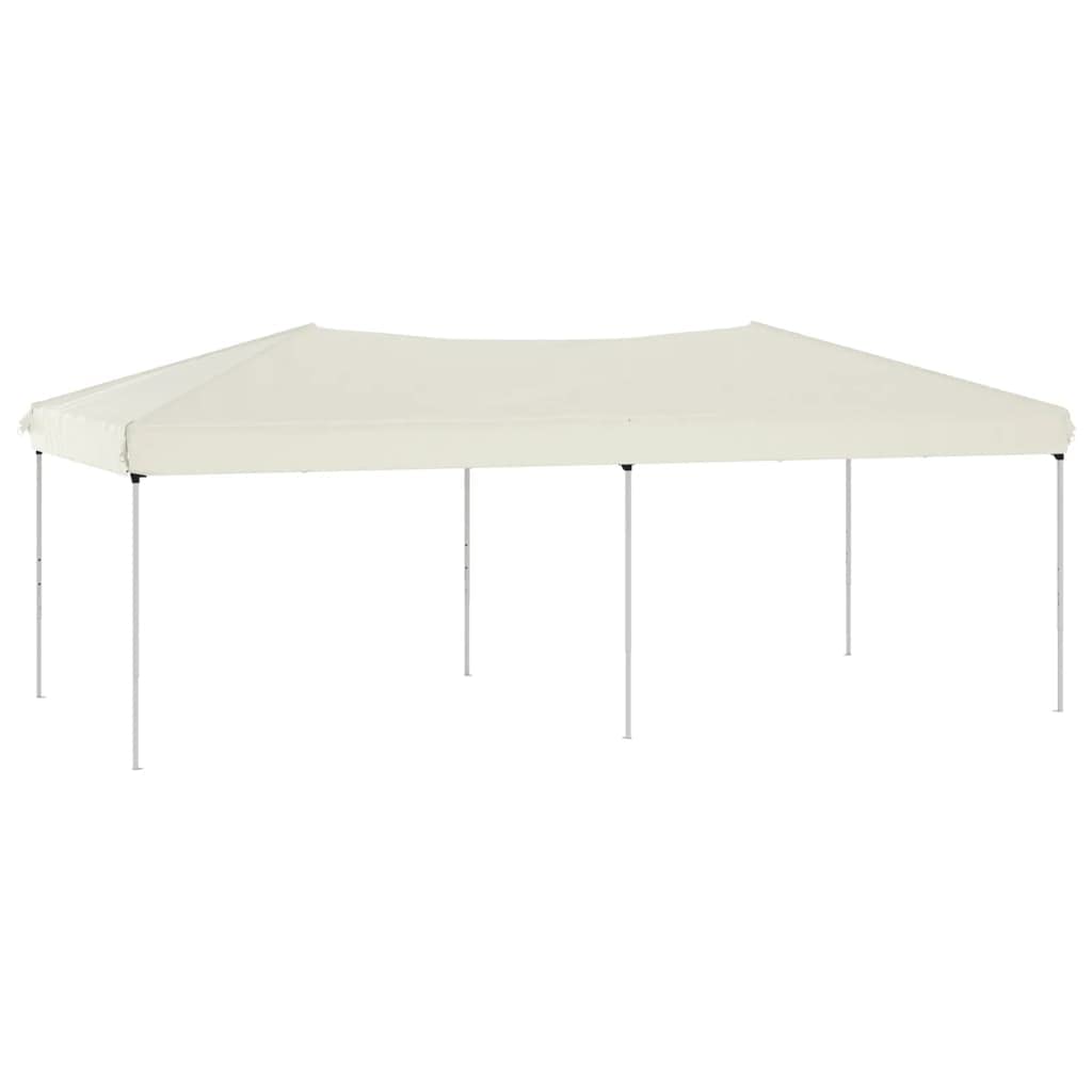 AUVYI Terrassenpavillon Faltbar Creme 3x6 m Festival-Zelt Welches UV-beständig und Wasserabweisend Partyzelt für Familientreffen, Grillpartys, Picknicks, Camping, Geburtstagsfeiern