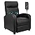 Furniwell Recliner Chair Massage Home Theater Seating Wing Back PU Leather Modern Single Living Room Reclining Sofa with Footrest by Furniwell