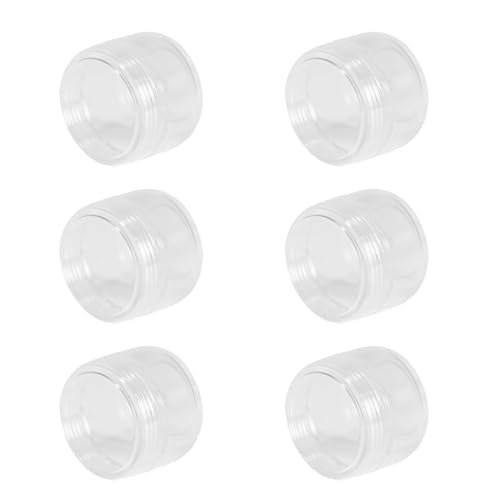 銀テープ 収納ケース 小分けケース ビーズケース クリームケース 銀テープ 保管 ビーズ収納ケース 6個セット プラスチック 化粧品用小分け容器 化粧品・小物用収納ボックス 出張 旅行用品 家庭用(20g)