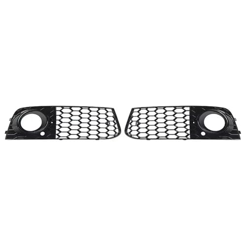 Parrilla de radiador frontal negra de panal para Audi A4 B8 2009-2012, kit de 2 piezas