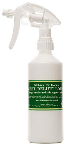 Biteback Products 'Sweet Relief'  Midge Barier Loción para picazón de caballos SPRAY 500ml