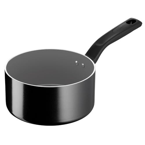 Lagostina Goccia Casseruola manico lungo 18 cm, Rivestimento in Ceramica Antiaderente, Scorrevolezza Ottimale, Pulizia Facile, Thermo-Signal, Sicura, Compatibile con Induzione