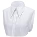 Produktbild LoudSung Fake Collar Abnehmbare halbe Hemdbluse Falscher Kragen Großer spitzer Baumwollkragen Elegant für Frauen Mädchen