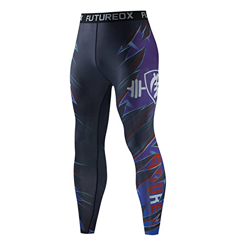 Pantalones antisudor para hombre, ligeros, transpirables, de secado rápido, para gimnasio, cintura alta, pantalones deportivos para modelar el cuerpo, quemar grasa, correr, azul, XXL