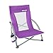 Hurley Low Sling Outdoor Folding Chair, Black