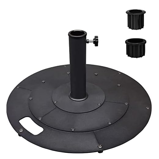 Best choice crossbar for an umbrella stand Heavy Duty Metal Patio Umbrella Base Stand