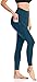 Produktbild Anwell Sportleggings Damen mit Handytasche Sportleggings Lang Dunkelblau Hohe Taille Sportleggings Blickdicht Nicht Durchsichtig Sweathose Blau M