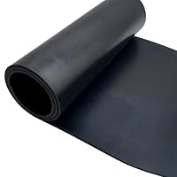 Gummistreifen Neopren Gummimatte Gummiplatten Vollgummiprofile für DIY-Abdichtungen, Bodenschutz, Antivibration, Anti-Rutsch, Bodenbeläge (300mmx1.5mmx1m)