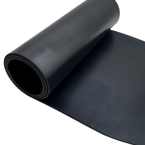 Rotoli di gomma, fogli di neoprene, tappeti diantivibrazione, Rubber sheet, banco da lavoro, protezione per pavimenti, isolamento, anti-vibrazione, antiscivolo (300mmx1.5mmx1m)