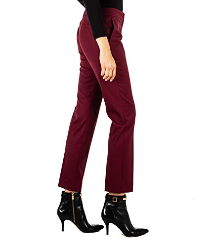 Twinset Milano - Pantalón de mujer burdeos lana PA823P 00020 burdeos 44