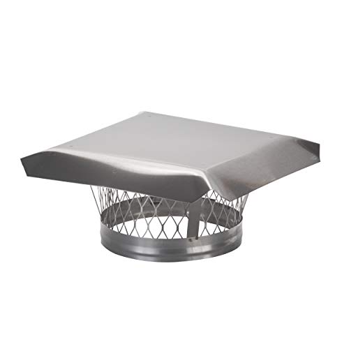 HY-C LC9 Round Stainless Steel Clamp on Single Flue Liner Chimney Cap, 9"