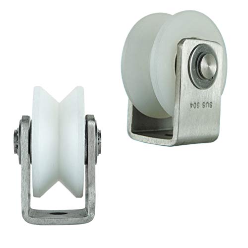 Rouleau de rail coulissant en nylon robuste et acier durable 304