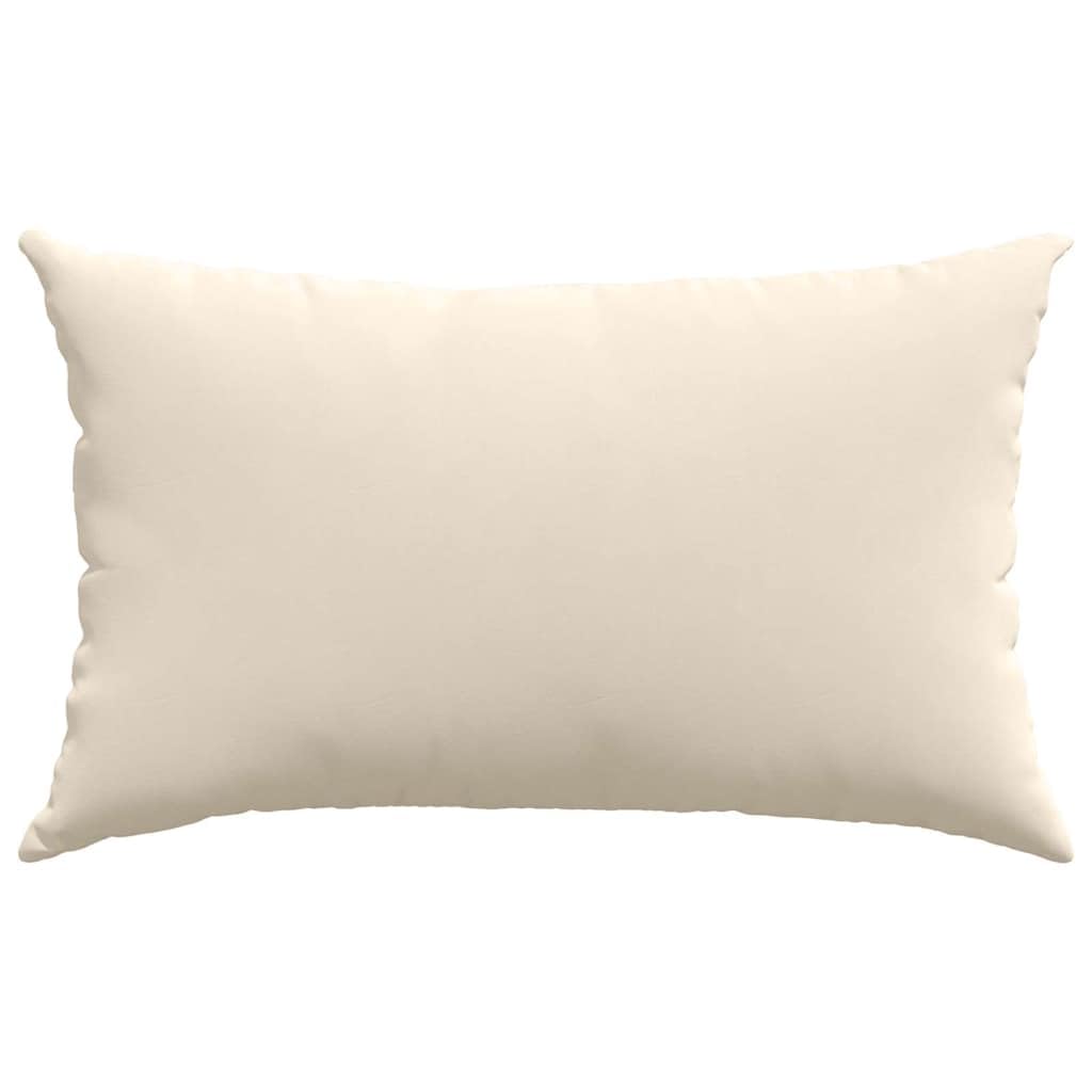 Cuscino per divano, 2 pezzi, beige, 50 x 30 cm, tessuto con imbottitura in poliestere, sfoderabile, morbido e confortevole, ideale per soggiorno, camera da letto e ufficio, facile da pulire
