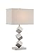 Lite Source LSF-22602 Agostino Table Lamp, 9.5" x 16.5" x 27.5", Satin Nickel/Light Beige