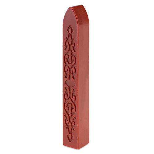 UEB Cachet de Cire Mariage Sceau Timbre de Cire à Cacheter Bar Mèche Artisanat Décor Ancien Bâton d'époque Vintage Courrier Cadeaux de Anniversaire Noël (Rouge) Cover