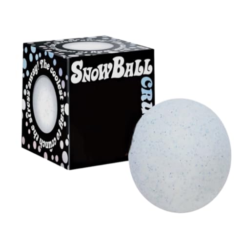 Snowball-shaped squishy toy with pleasantly smooth texture sensory ball for stress relief for children and adults ideal as an anti-stress toy party bag or gift