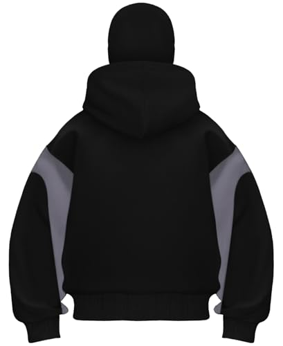 Chaos World Mens Balaclava Hoodie Double Hooded Zip Jacket Spring Hoodie For Men Windproof Streetwear2
