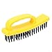 Steel Wire Brush for Metal - Rust Removal and Industrial Polishing Cleaning Brush with Heavy Duty Steel Bristles, Ergonomic Handle, Deburring Tool for Metal Parts, Kitchen
