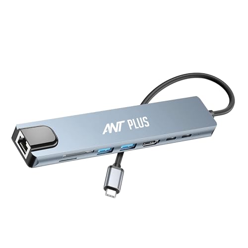 Image of Booster 801 Type-C to HDMI+SD /TF+USB3.0 * 2+PD*2+LAN(100) - Grey