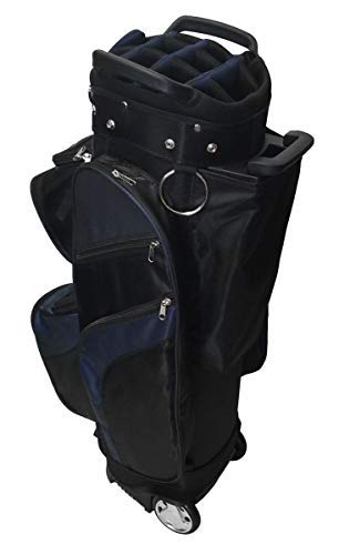 CaddyDaddy Roadrunner Wheeled Cart Golf Bag (Black/Blue)