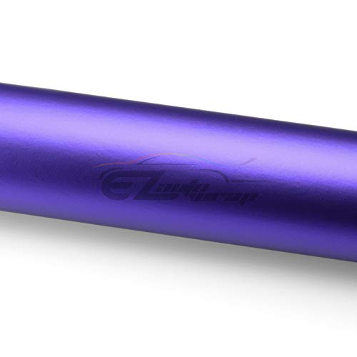 Satin Chrome Purple Car Vinyl Wrap Sticker Decal Sheet With Air Release Bubble Free Self Adhesive Peel And Stick - 4"X8" (10Cm X 20Cm) Sample #TOP2