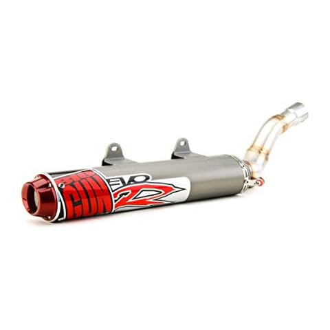 06-14 YAMAHA RAPTOR700: Big Gun Evo Race Slip-On Exhaust (TITANIUM) Cover