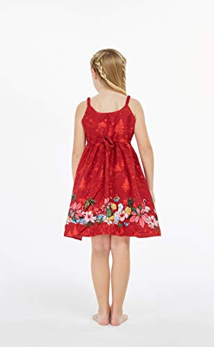 Matchable Family Hawaiian Luau Men Women Girl Boy Clothes in Christmas Santa in Hawaii Red Cross3