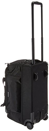 Vera Bradley Women's Duffle Luggage Vera Bradley Women s Lighten Up Foldable Duffel Rolling Suitcase Black One Size, Black, One Size US