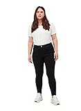 Zizzi Damen Große Größen Cropped Super Slim Fit Jeans Gr - Plus Size Damen Kleidung 46 Black Denim