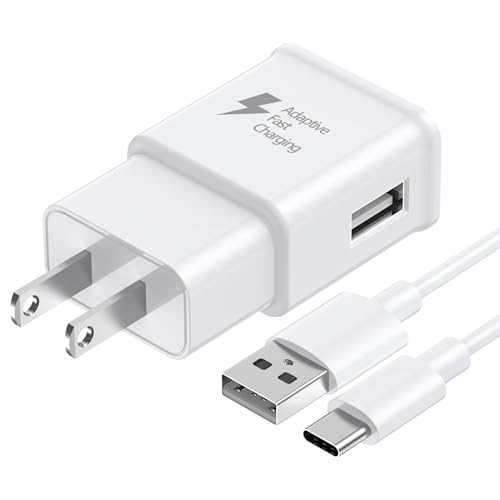 Samsung Charger Fast Charging USB Type C Cable 6ft for Android Samsung Galaxy S10/S10e/S10Plus/S9/S9Plus/S8/S8Plus/A51/A52/A53/Note20/Note10/Note9/Note8/S20/S20+/S21/S21+/S22Ultra/S23/S23+/S23Ultra