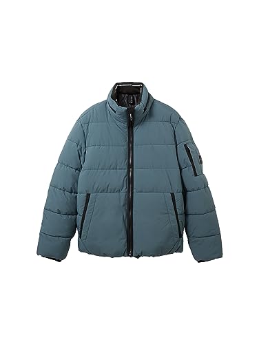 TOM TAILOR Herren Puffer-Jacke mit abnehmbarer Kapuze – Ansicht 3