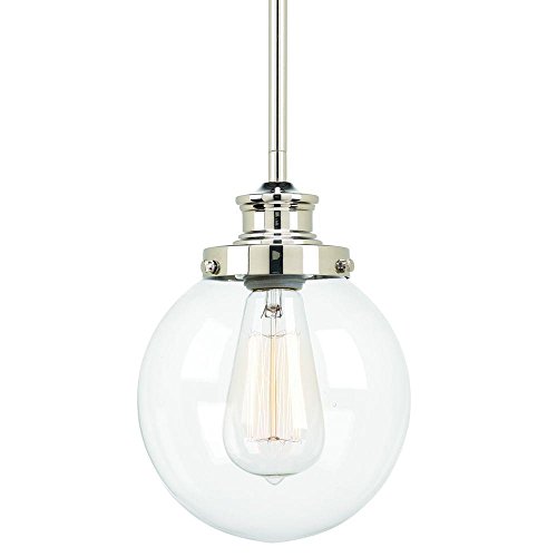 Progress Lighting Penn Collection 1-Light Polished Nickel Mini-Pendant