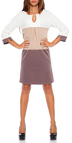 Glamour Empire. Vestito a Trapezio a Blocchi di