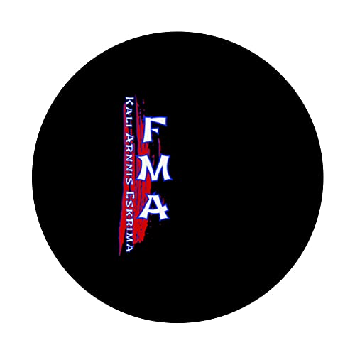 Arnis Eskrima Kali Filipino Martial Arts logo for the fan PopSockets Swappable PopGrip, Black - Image 3