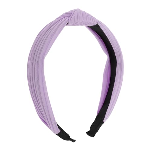 VOCOSTE Textured Cotton Knot Headband, Purple