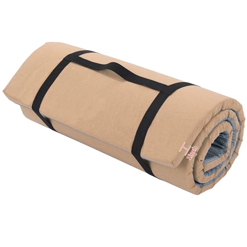 MABOZOO Tapete de yoga de corcho, tapete de yoga de corcho grueso antideslizante con correa para yoga, pilates, entrenamiento, interiores y exteriores (72 x 24 x 1 pulgadas)