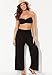 Swimsuits For All Women's Dena Beach Pant Cover Up - 22/24, Black (Plus