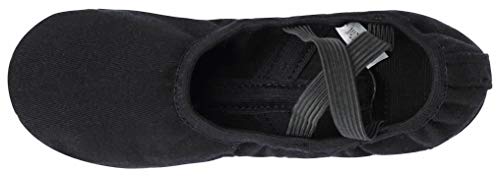Linodes Dance Shoes for Girls Stretch Canvas Split Sole for Women