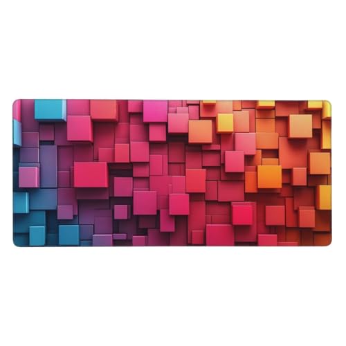 Alfombrilla De Ratón （700 x 400 x 3 mm） Color Cuadrado Alfombrilla De Ratón Extendida De Gran con Base De Goma Antideslizante, Mejora La Precisión Y La Velocidad, Lavable, para Gamers, Pc N3065